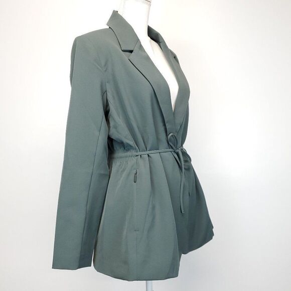 Athleta Endless Primatwill Blazer in Sage Green Size 10 - Picture 12 of 14